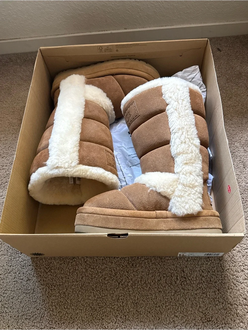 UGG Chillapeak Genuine Shearling Trim Tall Boot